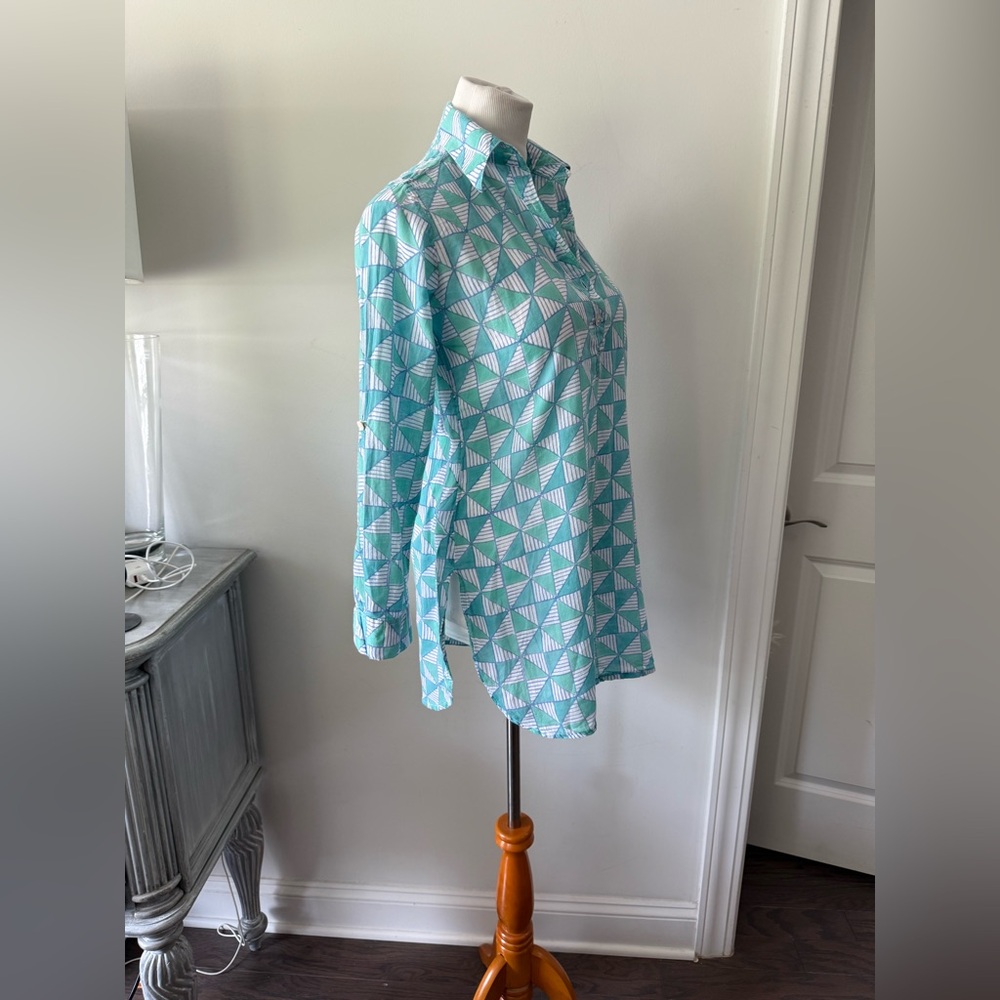 Oliphant Print Pullover Tunic Top - image 6